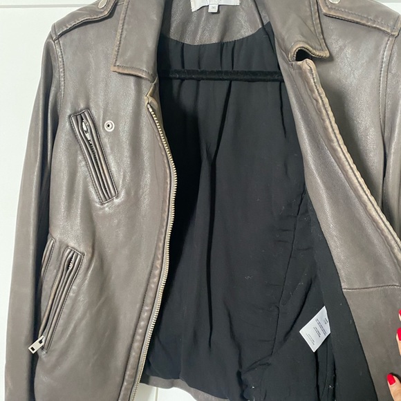 IRO Leather Jacket Sz 36 - Picture 5 of 11